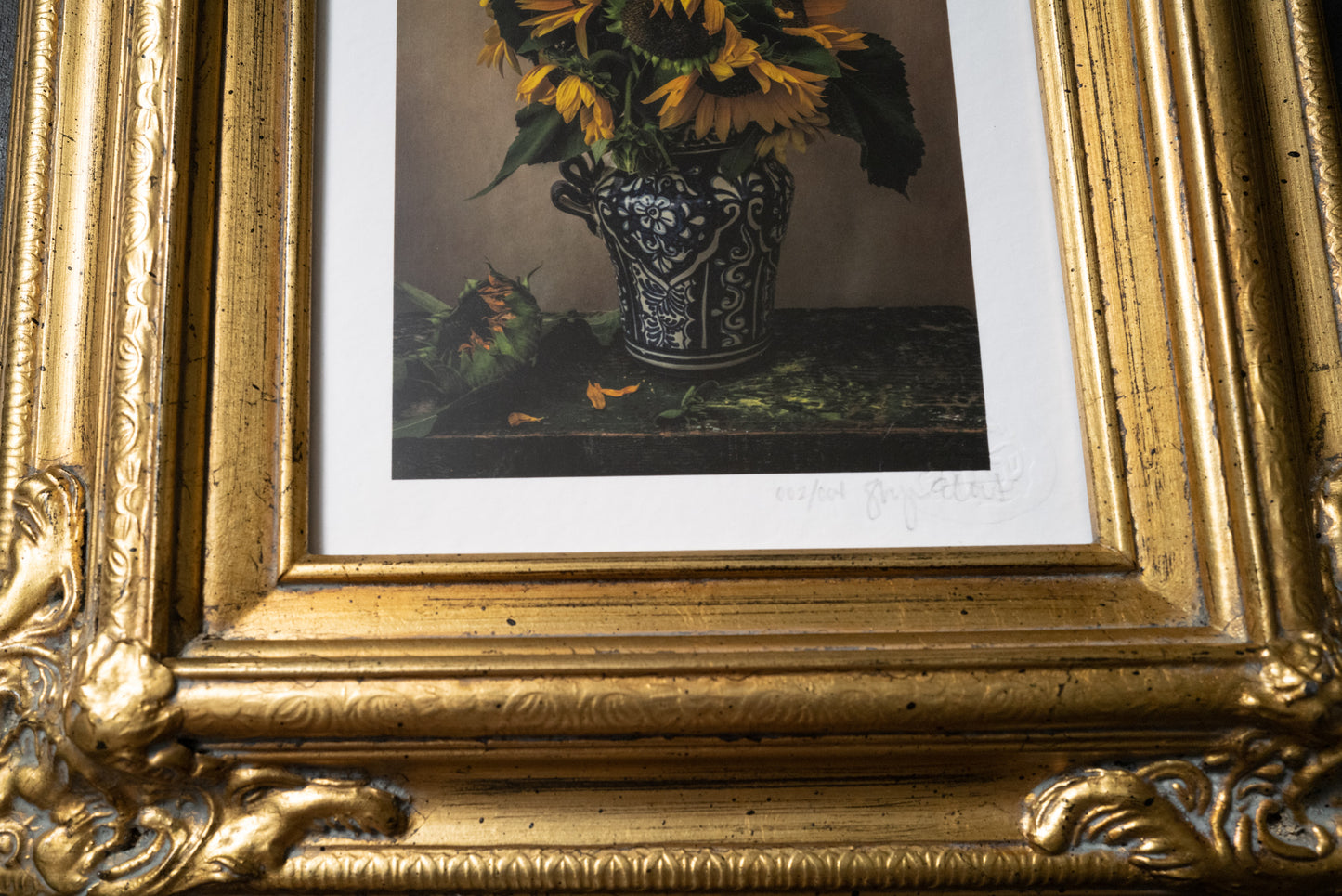 Sunflowers, Framed